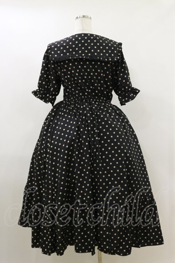 画像2: m petit by misako / ナシジドットワンピース L ブラック H-26-04-11-036-LO-OP-NS-ZH (2)