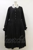 画像1: m petit by misako / AM*レースエリプリーツワンピース 3L ブラック H-26-04-11-039-LO-OP-NS-ZH (1)
