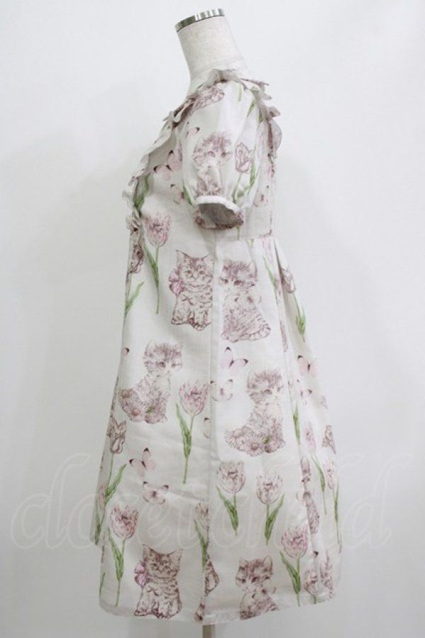 画像2: Emily Temple cute / Kittenフリルワンピース  グレー H-26-04-12-030-ET-OP-KB-ZH (2)