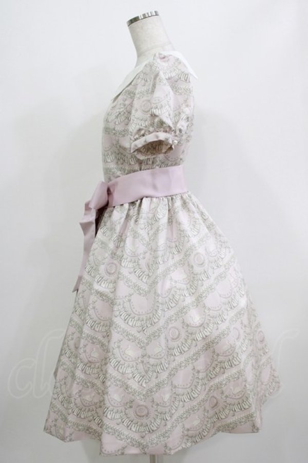 画像2: Q-pot. / スワンレイクケーキパフスリーブドレス  ピンク H-26-04-12-003-QP-OP-KB-ZH (2)