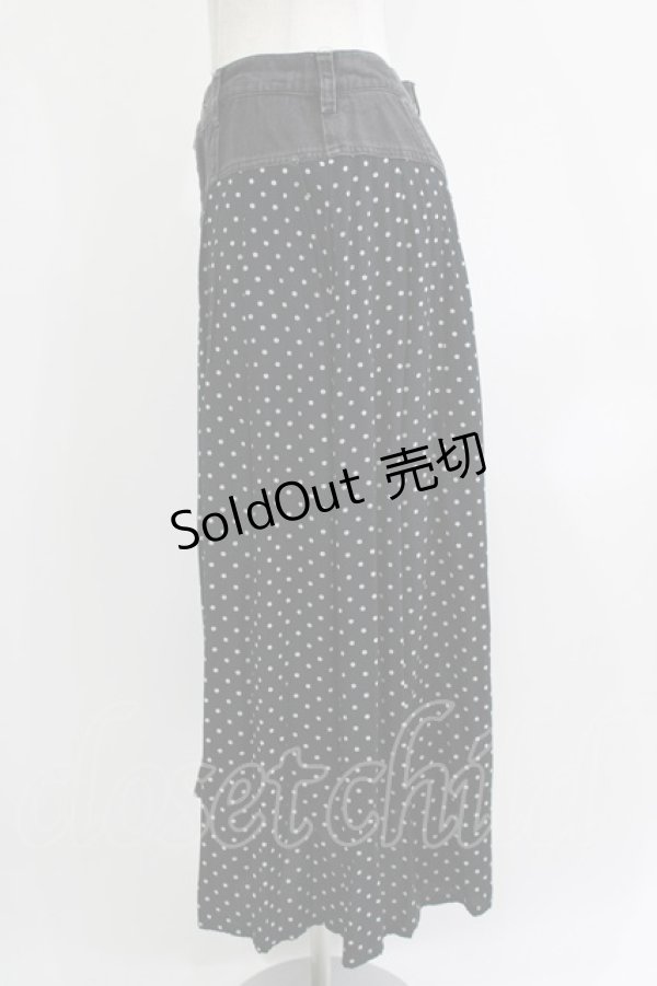 画像2: HYSTERIC GLAMOUR / ドット×デニムスカート  ブラック H-26-04-12-032-PU-SK-KB-ZH (2)