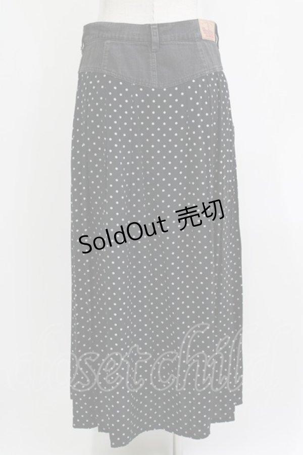 画像3: HYSTERIC GLAMOUR / ドット×デニムスカート  ブラック H-26-04-12-032-PU-SK-KB-ZH (3)
