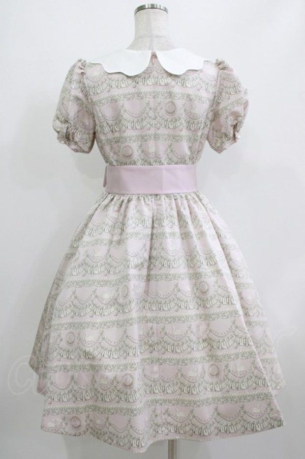 画像3: Q-pot. / スワンレイクケーキパフスリーブドレス  ピンク H-26-04-12-003-QP-OP-KB-ZH (3)