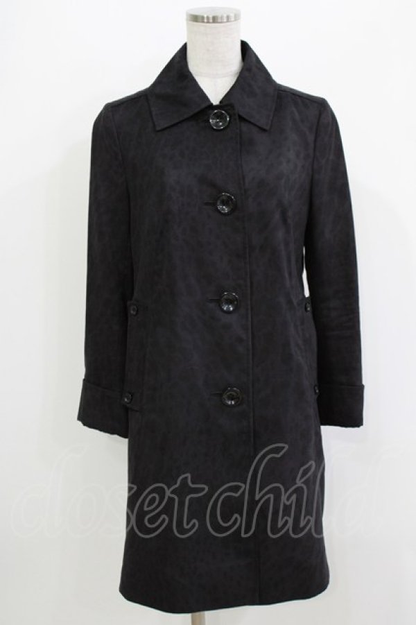 画像1: HYSTERIC GLAMOUR / レオパードライトコート  黒 H-26-04-12-033-PU-CO-KB-ZH (1)