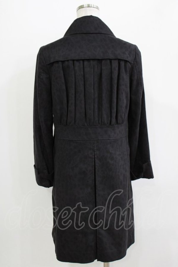 画像3: HYSTERIC GLAMOUR / レオパードライトコート  黒 H-26-04-12-033-PU-CO-KB-ZH (3)