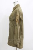 画像2: HYSTERIC GLAMOUR / ワッペンシャツ  カーキ H-26-04-12-034-PU-BL-KB-ZH (2)