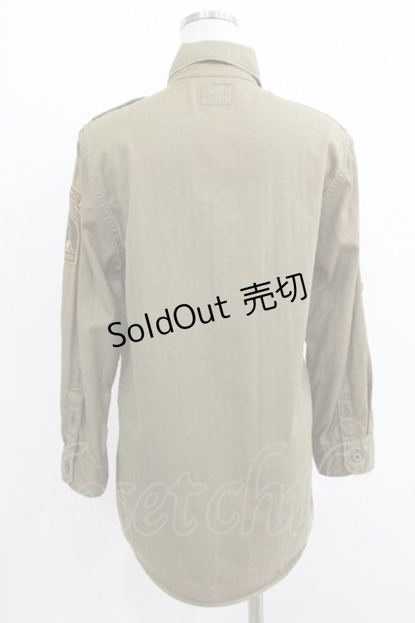 画像3: HYSTERIC GLAMOUR / ワッペンシャツ  カーキ H-26-04-12-034-PU-BL-KB-ZH (3)