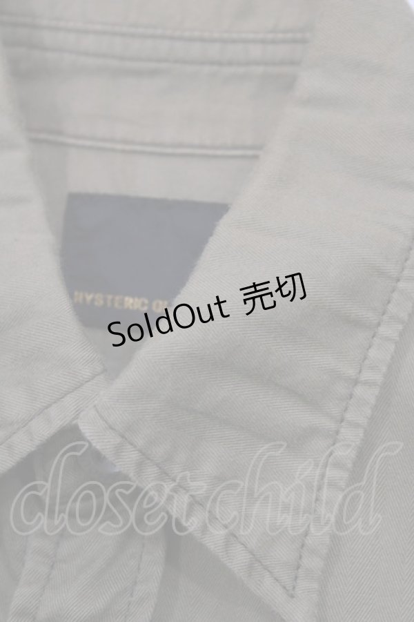 画像4: HYSTERIC GLAMOUR / ワッペンシャツ  カーキ H-26-04-12-034-PU-BL-KB-ZH (4)