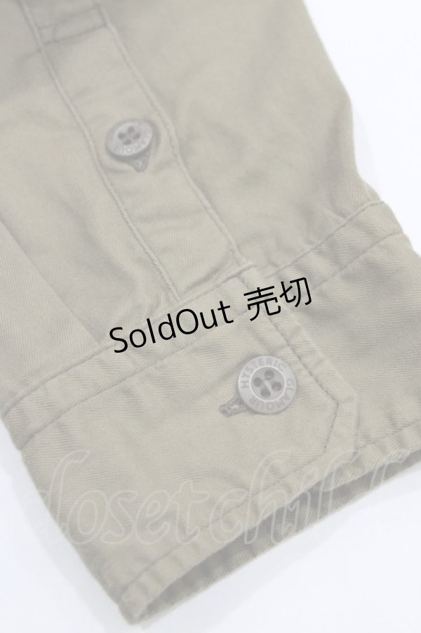 画像5: HYSTERIC GLAMOUR / ワッペンシャツ  カーキ H-26-04-12-034-PU-BL-KB-ZH (5)
