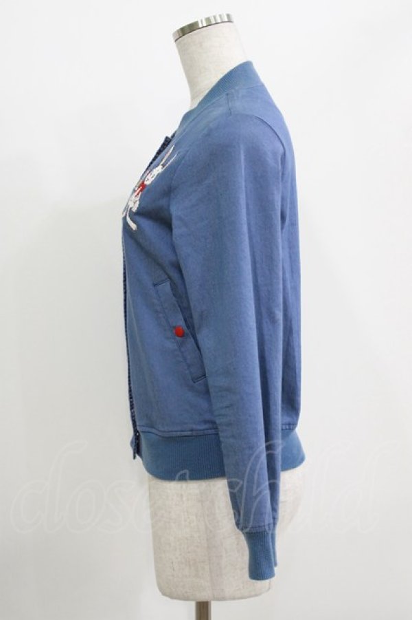 画像2: Shirley Temple / アメリカンスイーツうさぎスタジャン 150 サックス H-26-04-12-037-ET-JA-KB-ZH (2)