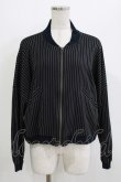 画像1: HYSTERIC GLAMOUR / ストライプブルゾンカーデ  ブラック H-26-04-12-039-PU-TO-KB-ZH (1)