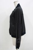 画像2: HYSTERIC GLAMOUR / ストライプブルゾンカーデ  ブラック H-26-04-12-039-PU-TO-KB-ZH (2)