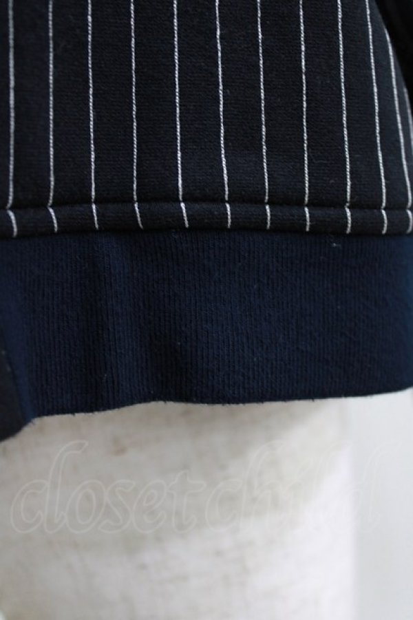 画像5: HYSTERIC GLAMOUR / ストライプブルゾンカーデ  ブラック H-26-04-12-039-PU-TO-KB-ZH (5)