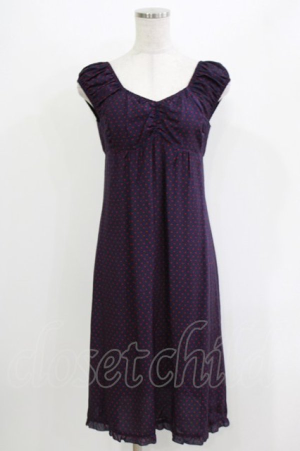 画像1: HYSTERIC GLAMOUR / スタードットワンピース  ネイビー H-26-04-12-042-PU-OP-KB-ZH (1)