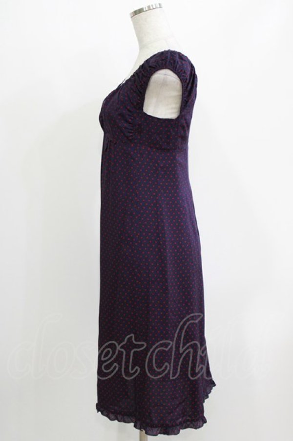 画像2: HYSTERIC GLAMOUR / スタードットワンピース  ネイビー H-26-04-12-042-PU-OP-KB-ZH (2)