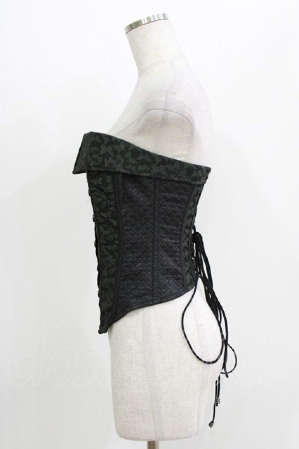 画像2: Qutie Frash / オーバーバストコルセット  カーキ H-26-04-12-048-QU-TO-KB-ZH (2)