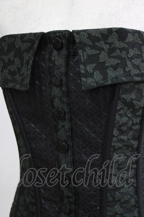 画像4: Qutie Frash / オーバーバストコルセット  カーキ H-26-04-12-048-QU-TO-KB-ZH (4)