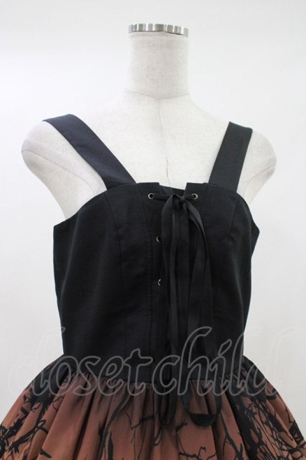 画像4: Moi-meme-Moitie / スリーピングガーデン編上げロングジャンパースカート  パープル H-26-04-12-1003-MO-OP-KB-ZH (4)