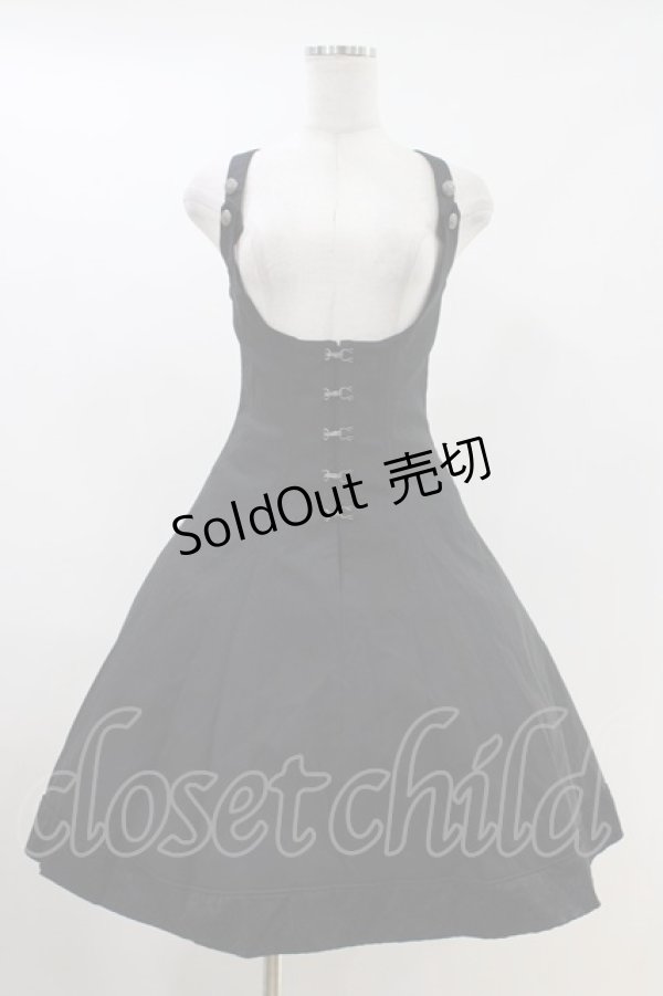 画像1: EXCENTRIQUE / コルセットジャンパースカート S/M ブラック H-26-04-12-1004-EL-OP-KB-ZH (1)