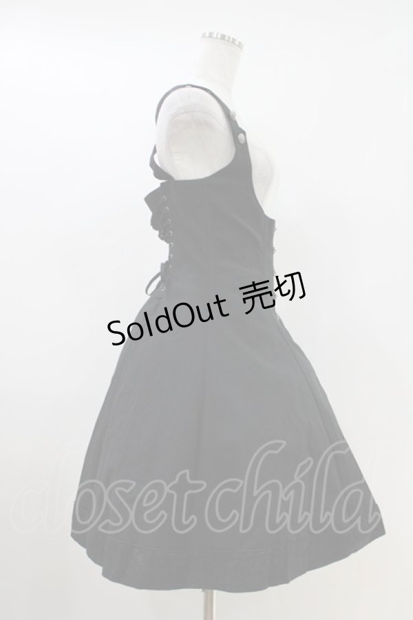 画像2: EXCENTRIQUE / コルセットジャンパースカート S/M ブラック H-26-04-12-1004-EL-OP-KB-ZH (2)