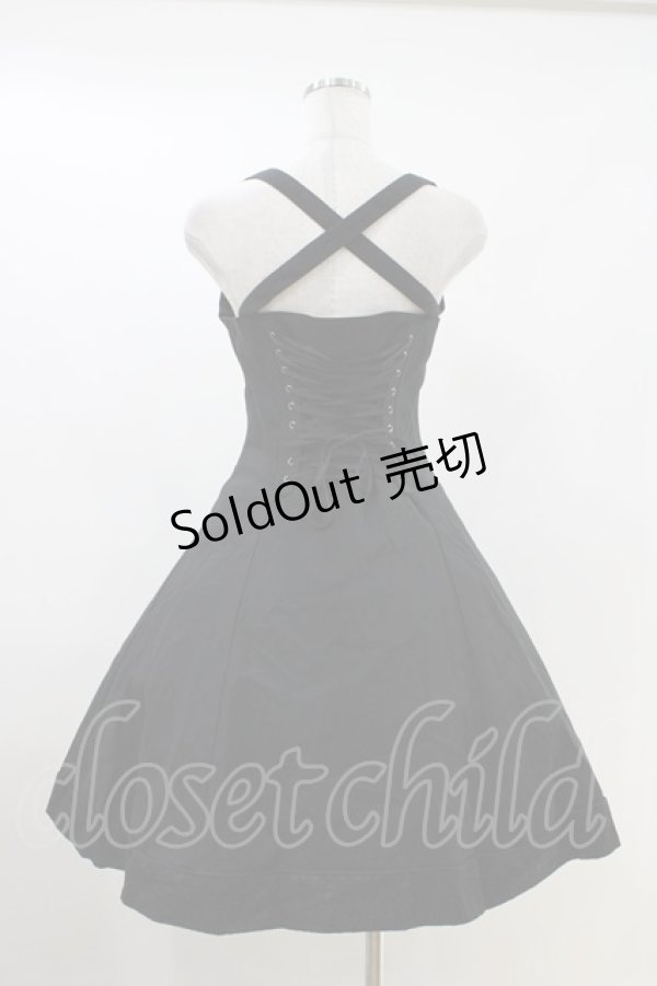 画像3: EXCENTRIQUE / コルセットジャンパースカート S/M ブラック H-26-04-12-1004-EL-OP-KB-ZH (3)