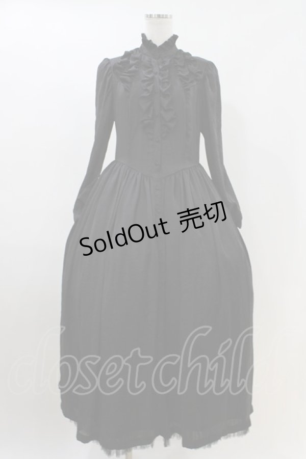 画像1: EXCENTRIQUE / ヴィンテージ・サテンドレス 0/S ブラック H-26-04-12-1005-EL-OP-KB-ZH (1)