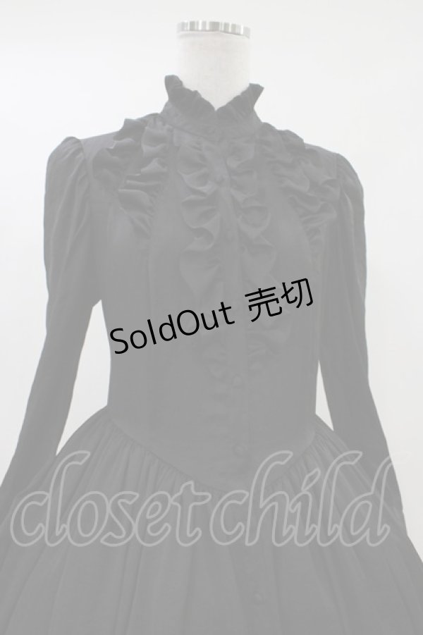 画像4: EXCENTRIQUE / ヴィンテージ・サテンドレス 0/S ブラック H-26-04-12-1005-EL-OP-KB-ZH (4)