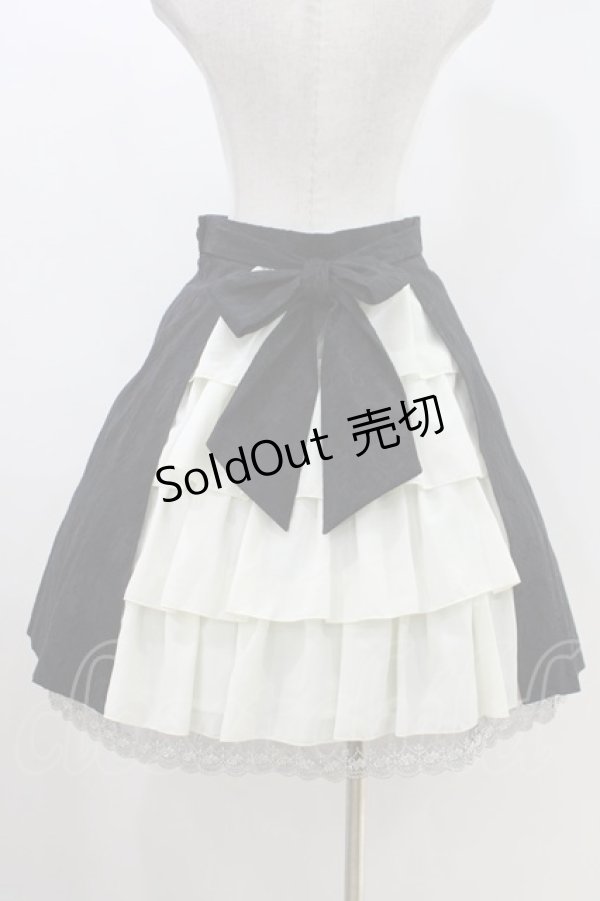 画像3: Moi-meme-Moitie / JQバッスルスカート 3 黒×白 H-26-04-12-1006-MO-SK-KB-ZH (3)