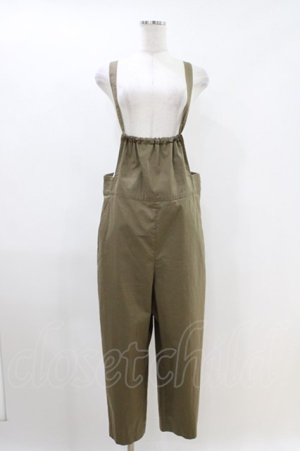 画像1: Jane Marple Dans Le Salon / テーパードサロペットパンツ M カーキ H-26-04-12-1009-JM-PA-KB-ZH (1)