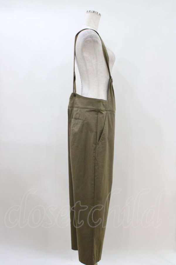 画像2: Jane Marple Dans Le Salon / テーパードサロペットパンツ M カーキ H-26-04-12-1009-JM-PA-KB-ZH (2)