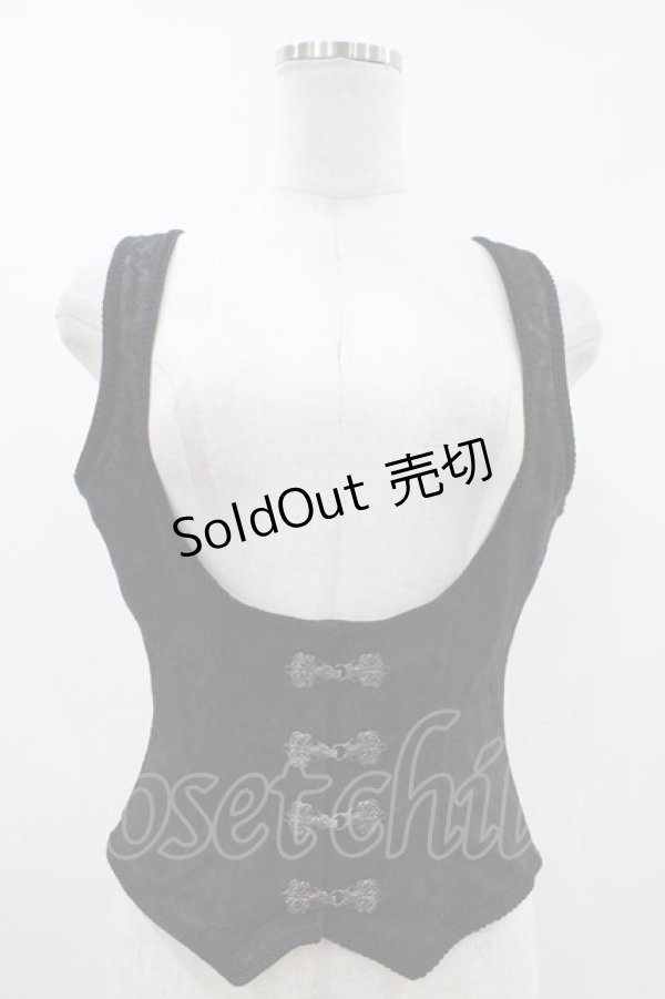 画像1: EXCENTRIQUE / バロックベスト M/L ブラック H-26-04-12-1010-EL-TO-KB-ZH (1)