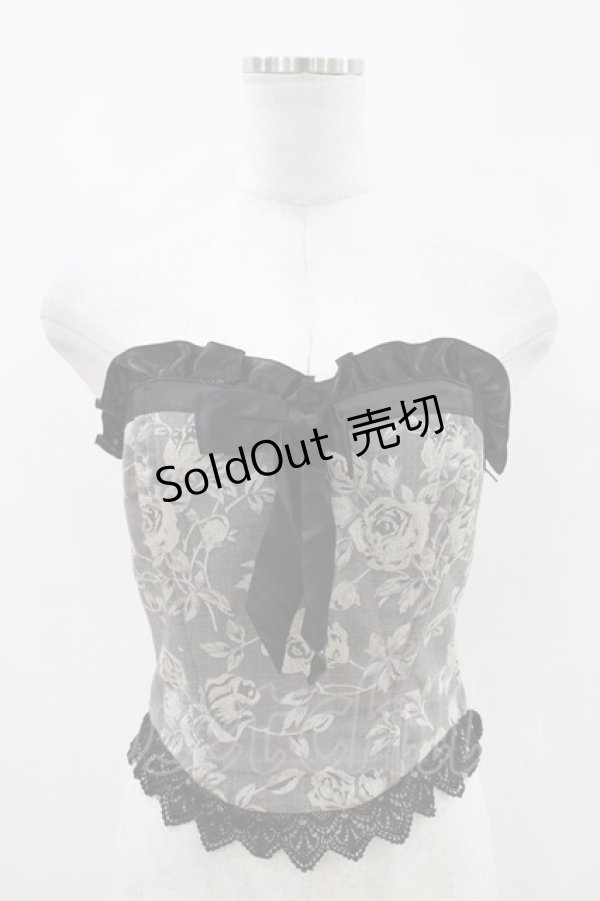 画像1: Moi-meme-Moitie / 薔薇JQビスチェ  グレー H-26-04-12-1012-MO-TO-KB-ZH (1)