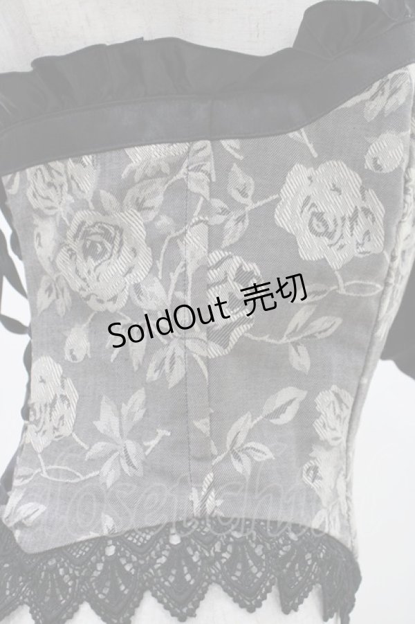 画像4: Moi-meme-Moitie / 薔薇JQビスチェ  グレー H-26-04-12-1012-MO-TO-KB-ZH (4)