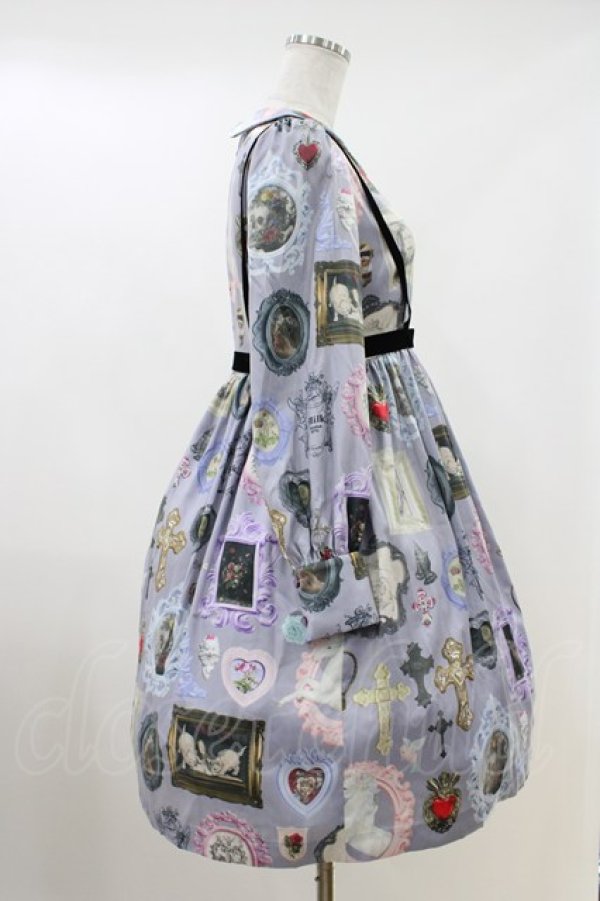 画像2: MILK / WALL DECOドレス  ラベンダーベース H-26-04-12-1002-ML-OP-KB-ZH (2)