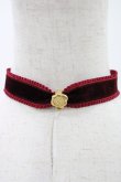 画像1: Q-pot. / エラベルシアワセベルベットリボンチョーカー  レッド H-26-04-12-1024-QP-AC-KB-ZH (1)