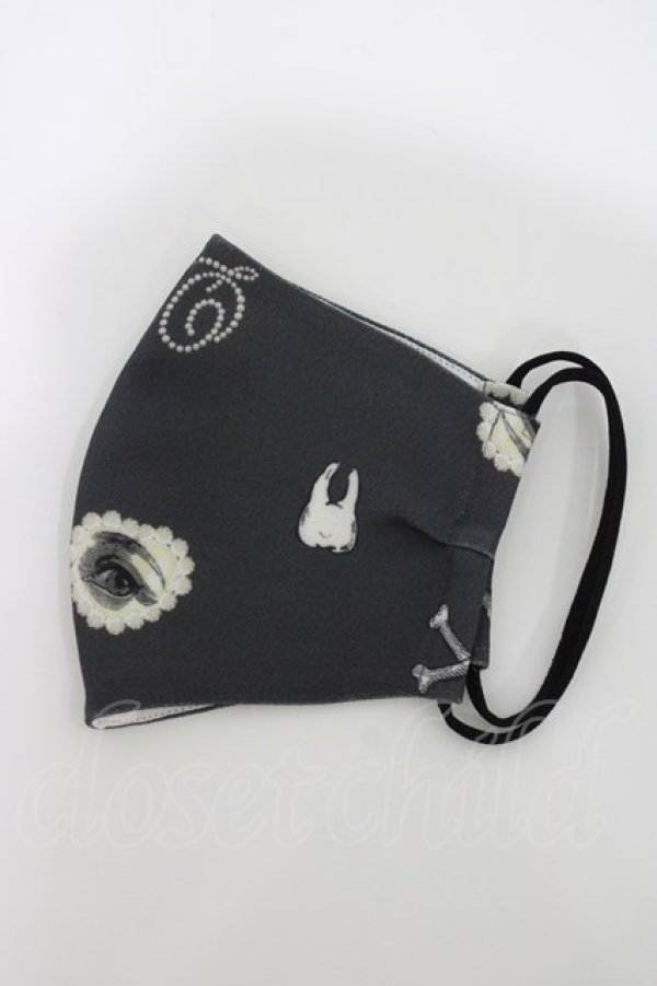 画像2: Q-pot. / オリジナル布マスク  ブラック H-26-04-12-1026-QP-ZA-KB-ZH (2)