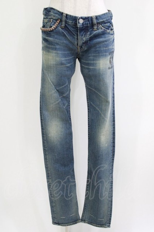画像1: HYSTERIC GLAMOUR / ダメージデニムパンツ S ブルー H-26-04-12-053-PU-PA-KB-ZH (1)