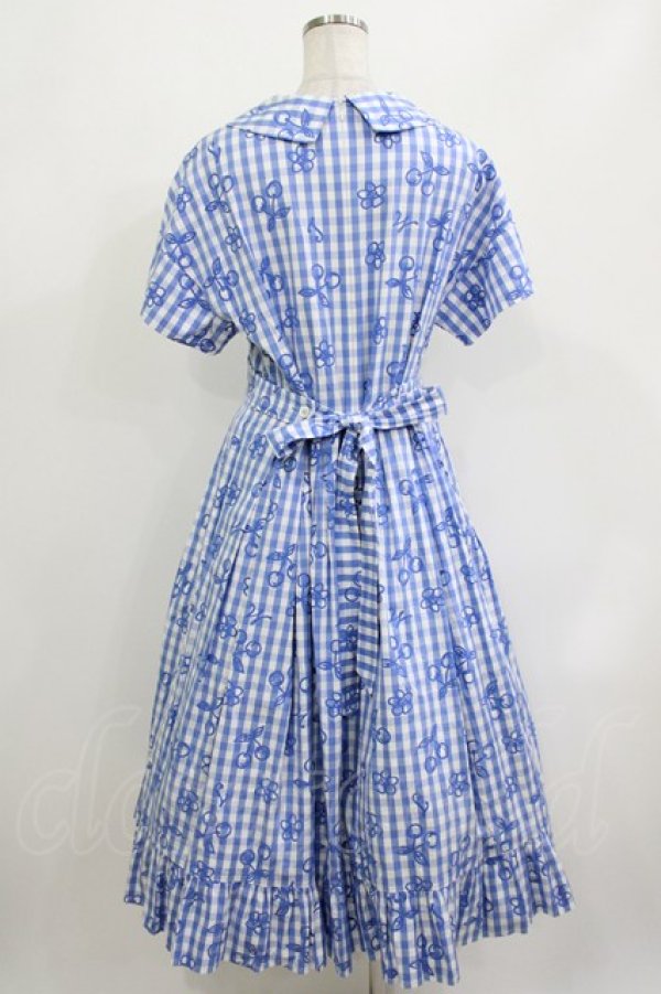 画像3: Jane Marple / Picnic cloth joyfulドレス M ブルー H-26-04-12-005-JM-OP-KB-ZH (3)