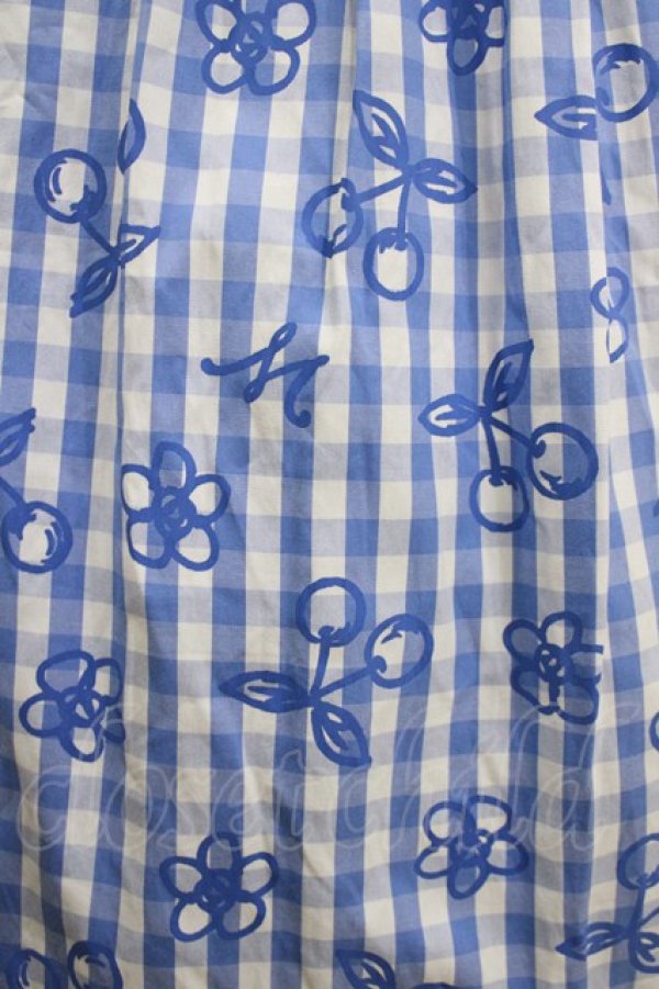 画像4: Jane Marple / Picnic cloth joyfulドレス M ブルー H-26-04-12-005-JM-OP-KB-ZH (4)