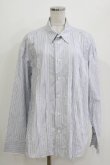 画像1: MILKBOY / DAMAGE STRIPE SHIRT  オフ×ブルー H-26-04-12-058-MB-BL-KB-ZH (1)