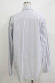 画像3: MILKBOY / DAMAGE STRIPE SHIRT  オフ×ブルー H-26-04-12-058-MB-BL-KB-ZH (3)