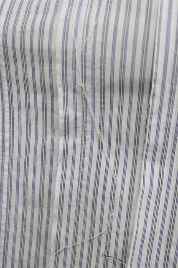 画像4: MILKBOY / DAMAGE STRIPE SHIRT  オフ×ブルー H-26-04-12-058-MB-BL-KB-ZH (4)