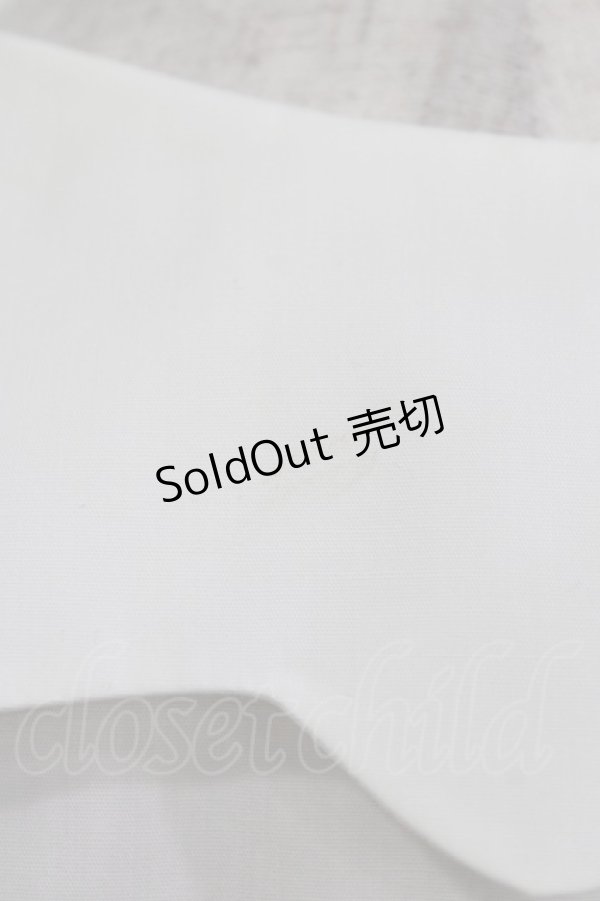 画像4: Q-pot. / チョコレートリボンメルトカラーブラウス  白×チョコレート H-26-04-12-059-QP-BL-KB-ZH (4)