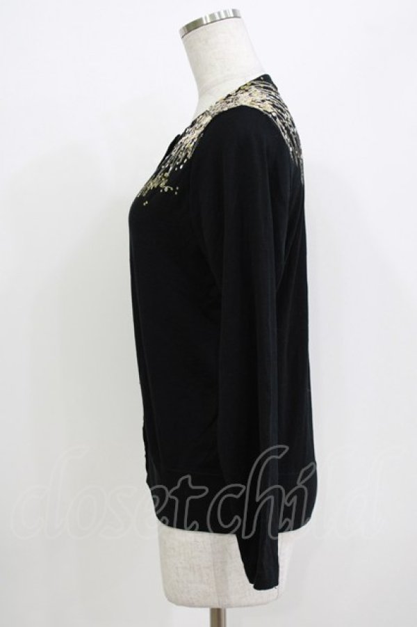 画像2: HYSTERIC GLAMOUR / スパンコールカーディガン  ブラック H-26-04-12-060-PU-TO-KB-ZH (2)