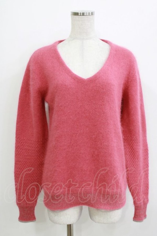 画像1: HYSTERIC GLAMOUR / ニットトップス  ピンク H-26-04-12-061-PU-TO-KB-ZH (1)