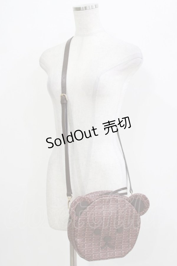 画像1: Q-pot. / ビターチョコレート・ベアークロスボディーバッグ  ビターチョコレート H-26-04-12-069-QP-BG-KB-ZH (1)