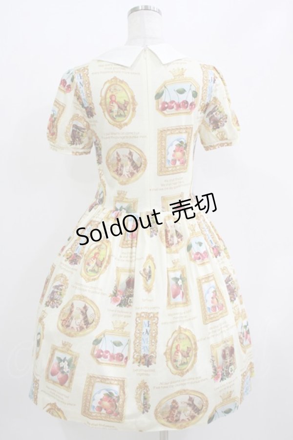 画像3: Jane Marple / Anniversaryフレームパフスリーブワンピース  アイボリー H-26-04-12-001-JM-OP-KB-ZH (3)