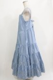 画像2: Jane Marple Dans Le Salon / Typewriter lace tiered dress M ブルー H-26-04-12-008-JM-OP-KB-ZH (2)