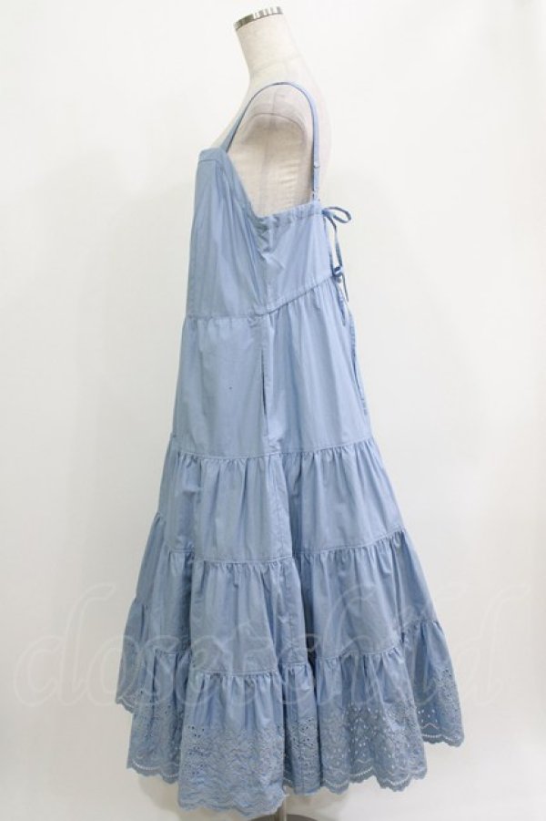 画像2: Jane Marple Dans Le Salon / Typewriter lace tiered dress M ブルー H-26-04-12-008-JM-OP-KB-ZH (2)