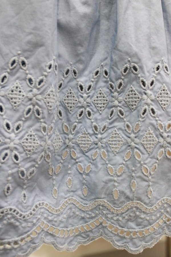 画像4: Jane Marple Dans Le Salon / Typewriter lace tiered dress M ブルー H-26-04-12-008-JM-OP-KB-ZH (4)